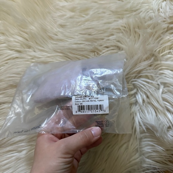 STONE FOX x FREE PEOPLE Aura Bottom In Orchid Petal Terry - Picture 6 of 6